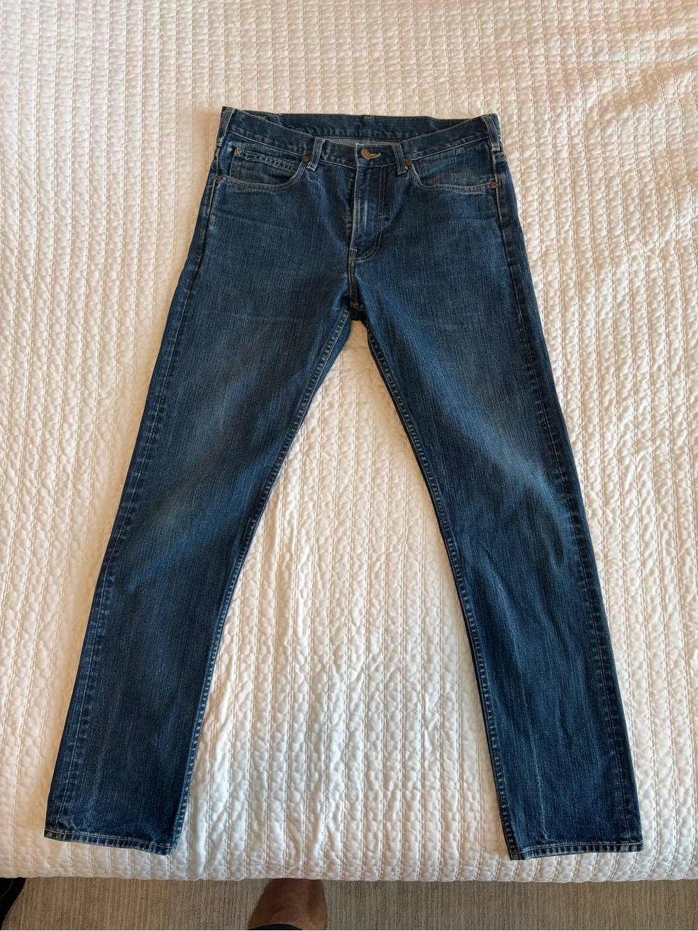 J.Crew X Lee Slim fit mid wash jeans men’s 32×32